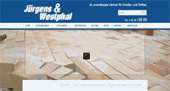 Desktop Screenshot of juergens-westphal.de