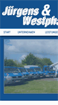 Mobile Screenshot of juergens-westphal.de